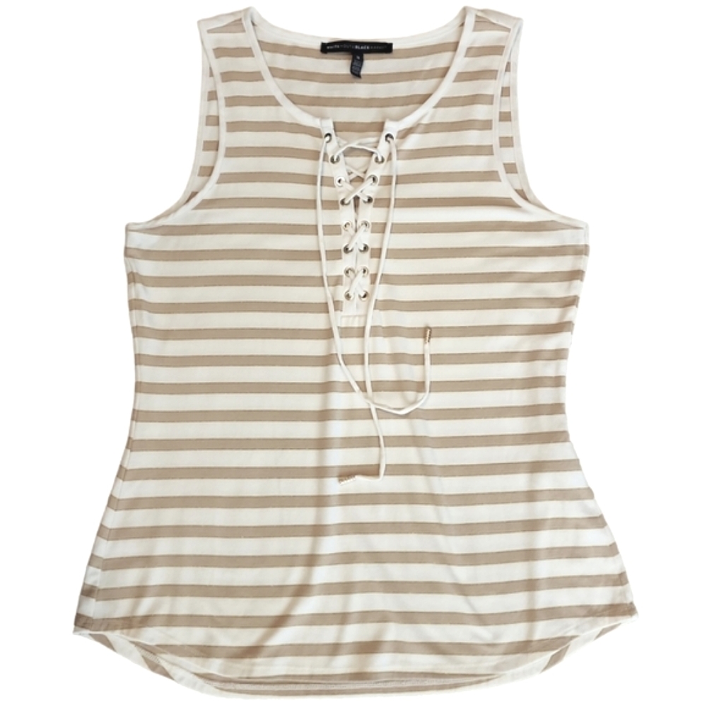 WHBM Stripe Fitted Tank - Picture 5 of 7